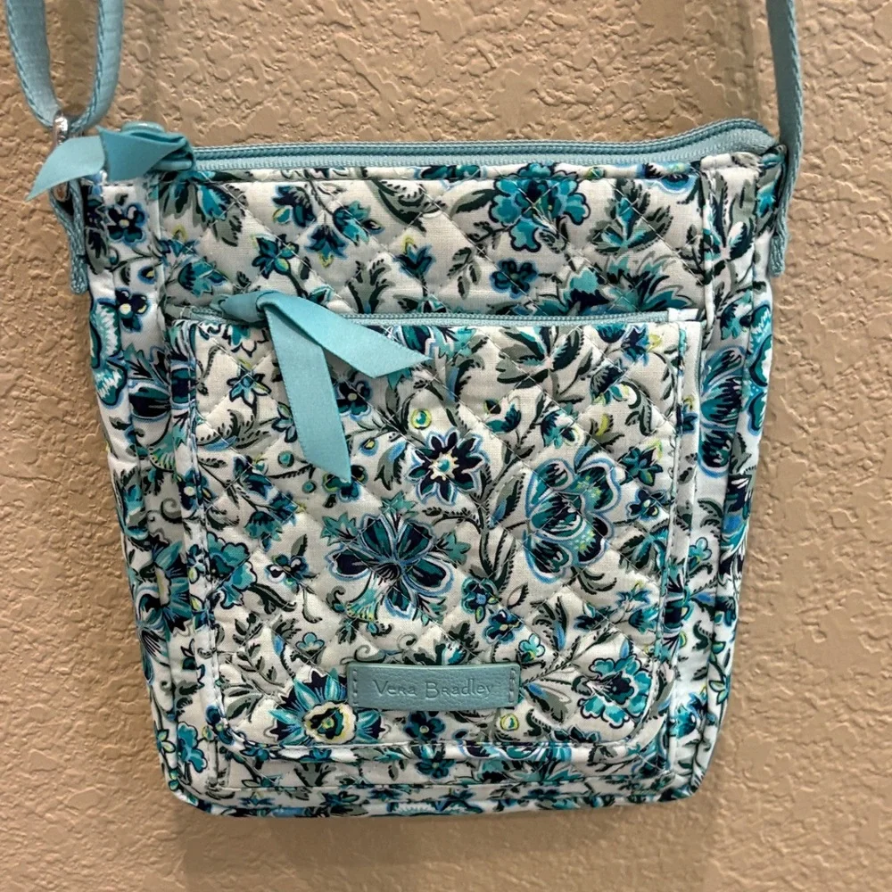 Vera Bradley Blue Floral Crossbody Bag - Picture 6 of 11